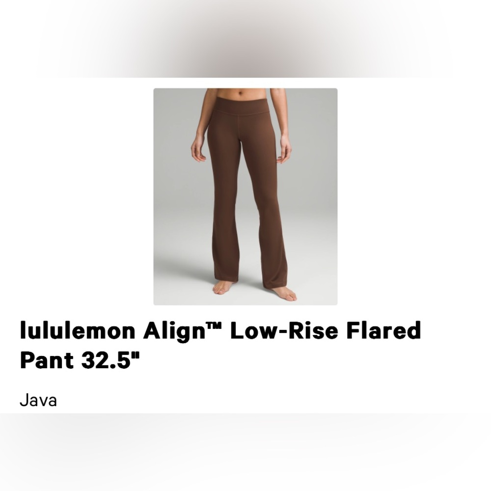 lululemon Align™ Low-Rise Flared Pant 32.5"